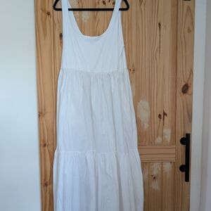 Eloquii White Sleeveless Maxi Dress